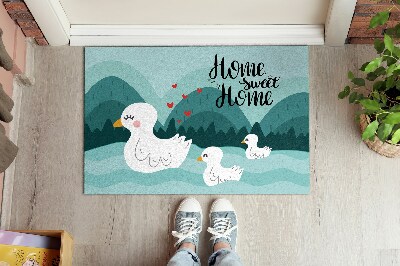 Deurmat binnen Home sweet home Vogels