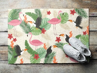 Deurmat binnen Flamingo Birds