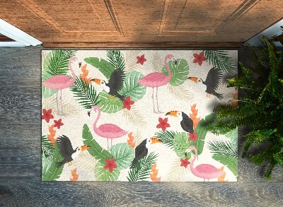 Deurmat binnen Flamingo Birds