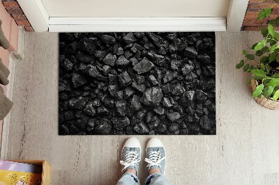 Binnen deurmat Zwarte stenen