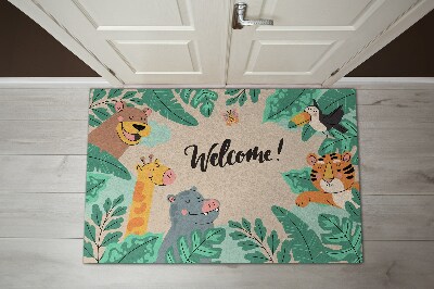 Binnen deurmat Welcome safari