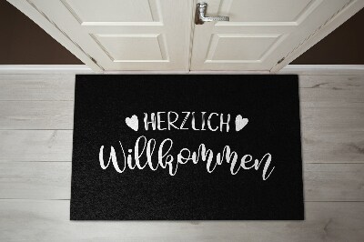 Binnen deurmat Herzlich willkommen