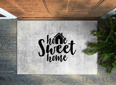 Deurmat binnen Home sweet home Concrete achtergrond