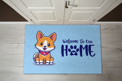 Deurmat binnen Welcome to our home Hond