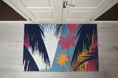 Grote deurmat palmbomen