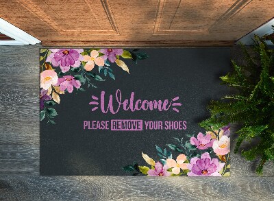 Deurmat Welcome Please remove your shoes