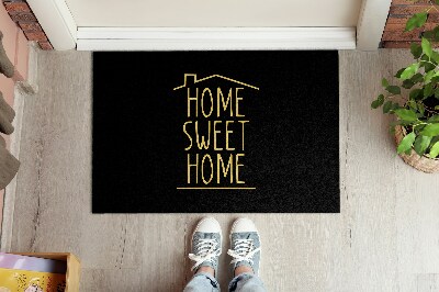 Inloopmat Home sweet home Eenvoudige inscriptie