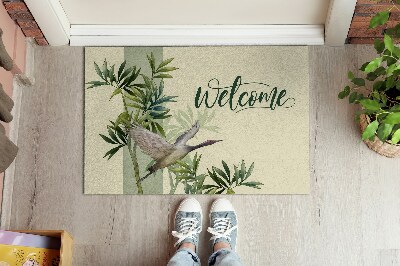 Inloopmat Welcome vogel