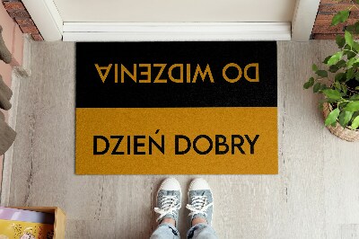 Inloopmat Dzień dobry Do widzenia