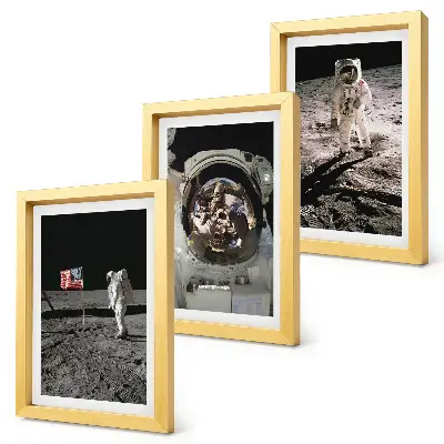 Fotowand foto's van astronauten op de maan