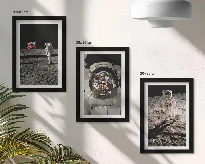 Fotowand foto's van astronauten op de maan