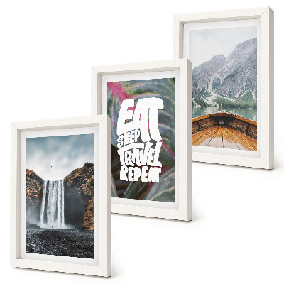 Gallery wall Watervallen, bergen, reizen, natuur, boottocht en vegetatie