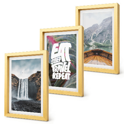 Gallery wall Watervallen, bergen, reizen, natuur, boottocht en vegetatie
