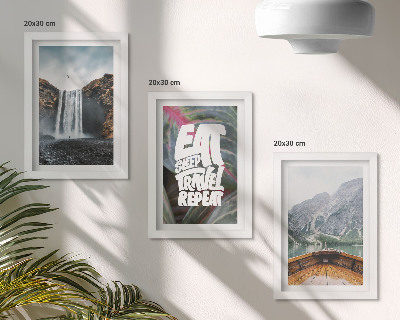Gallery wall Watervallen, bergen, reizen, natuur, boottocht en vegetatie