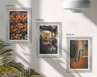 Gallery wall Vintage romantische bloemen, wijn en viool