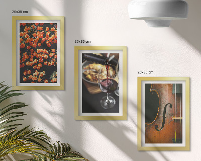 Gallery wall Vintage romantische bloemen, wijn en viool