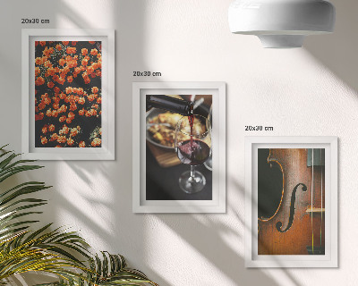 Gallery wall Vintage romantische bloemen, wijn en viool