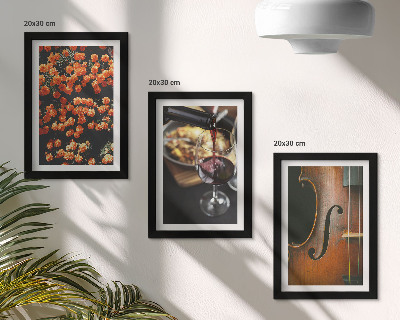 Gallery wall Vintage romantische bloemen, wijn en viool