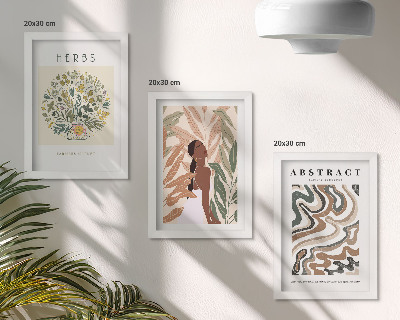 Gallery wall Boho-esthetiek, pastelkleurige, minimalistische posters