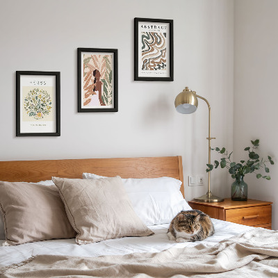 Gallery wall Boho-esthetiek, pastelkleurige, minimalistische posters