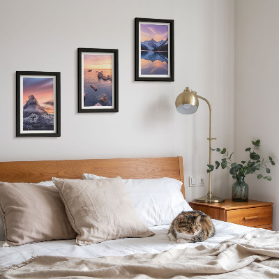 Gallery wall Landschappen met bergen, meren en zonsondergangen