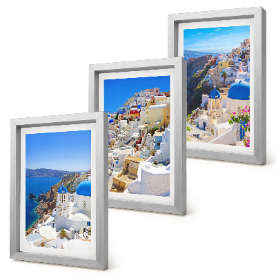 Gallery wall Landschapsarchitectuur van de stad Oia op Santorini, Griekenland