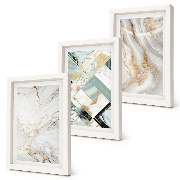 Gallery wall Elegante, modieuze abstracte marmerpatronen
