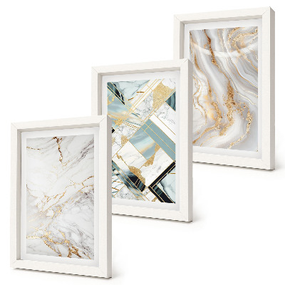 Gallery wall Elegante, modieuze abstracte marmerpatronen