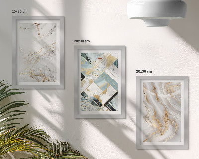 Gallery wall Elegante, modieuze abstracte marmerpatronen