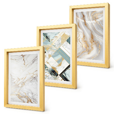 Gallery wall Elegante, modieuze abstracte marmerpatronen