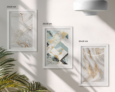 Gallery wall Elegante, modieuze abstracte marmerpatronen