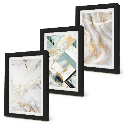 Gallery wall Elegante, modieuze abstracte marmerpatronen