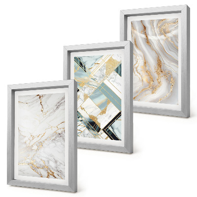 Gallery wall Elegante, modieuze abstracte marmerpatronen