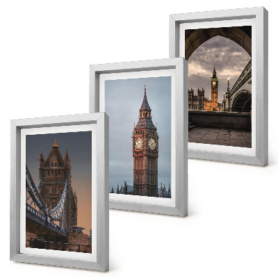 Gallery wall Uitzicht op Londen met de brug en de Big Ben.
