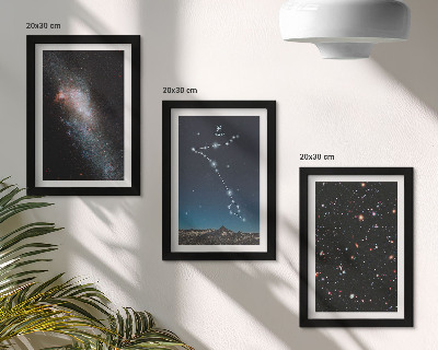 Gallery wall Ruimtelandschappen met het sterrenbeeld Vissen en sterrenstelsels