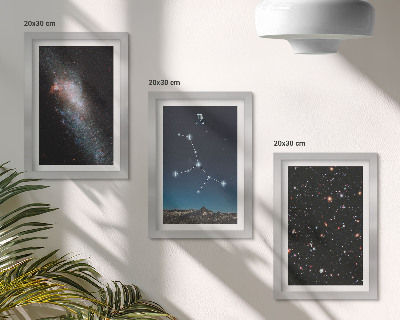 Gallery wall Sterrenbeeld Maagd, sterrenstelsel, uitzicht op het universum