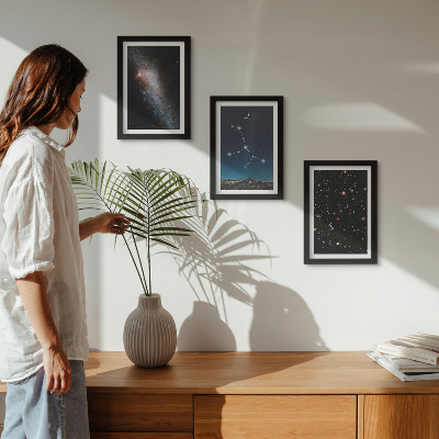 Gallery wall Sterrenbeeld Maagd, sterrenstelsel, uitzicht op het universum