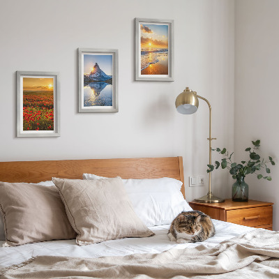 Gallery wall Berg- en kustlandschappen met zonsondergangen
