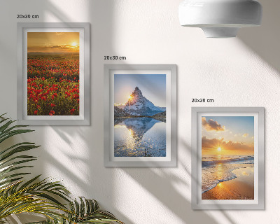 Gallery wall Berg- en kustlandschappen met zonsondergangen
