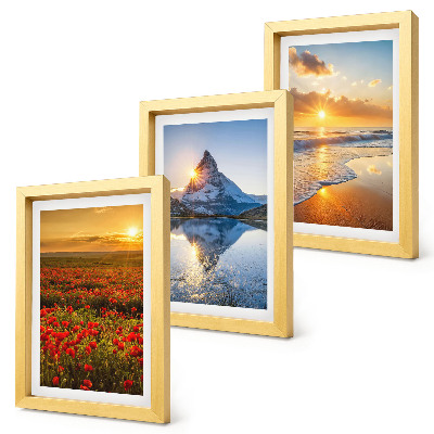 Gallery wall Berg- en kustlandschappen met zonsondergangen