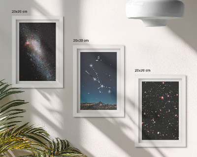 Gallery wall Kosmische sterrenlandschappen en het sterrenbeeld Stier