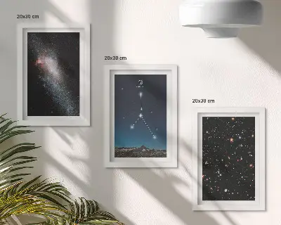 Gallery wall met het sterrenbeeld Kreeft en de sterren