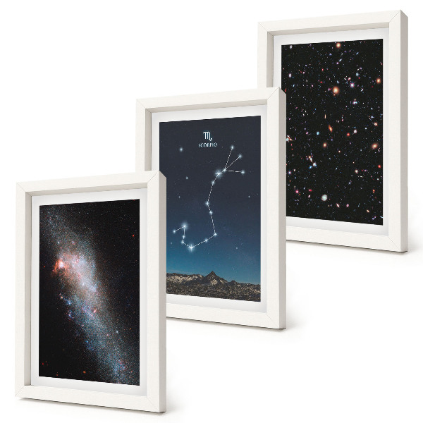Gallery wall Kosmische landschappen van sterrenstelsels en het sterrenbeeld Schorpioen