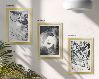 Gallery wall Abstracte patronen in zwart-wit tinten
