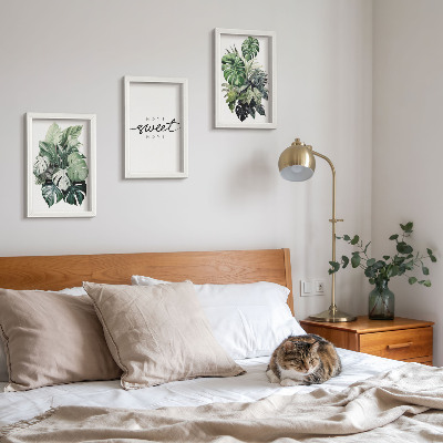 Gallery wall Groene planten met de woorden Sweet Home