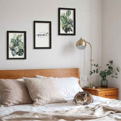 Gallery wall Groene planten met de woorden Sweet Home