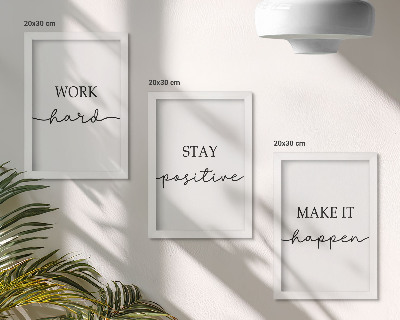 Gallery wall Minimalistische, motiverende citaten die inspireren