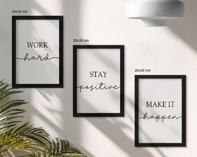 Gallery wall Minimalistische, motiverende citaten die inspireren