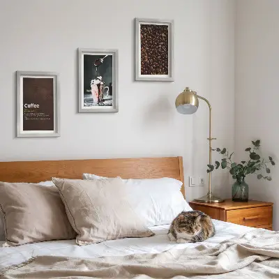 Gallery wall set met koffie op basis van slagroom