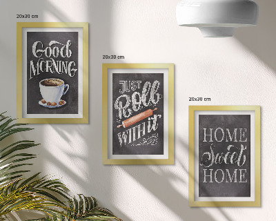 Gallery wall Thema's voor thuiskeukens, schoolbordteksten